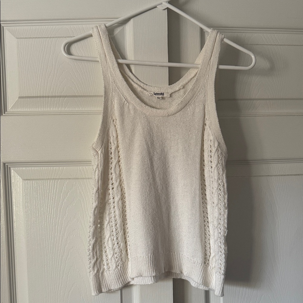 Splendid Cable Knit Tank